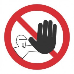 Σήμα ασφαλείας: Απαγορεύεται η είσοδος σε άτομα χωρίς δικαιοδοσία ΣΑ6